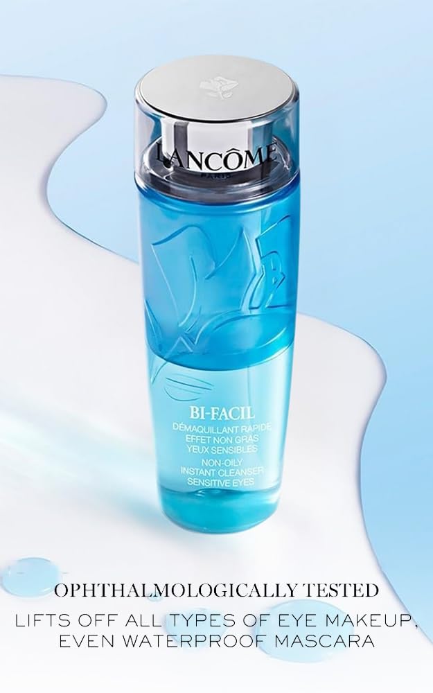 Lancôme Bi-Facil Eye Makeup Remover, Non-Oily, Bi-Phase, Dissolves Waterproof Mascara, Instant Action, Gentle for Sensitive Eyes, Effortlessly Removes Make-up Halalzen