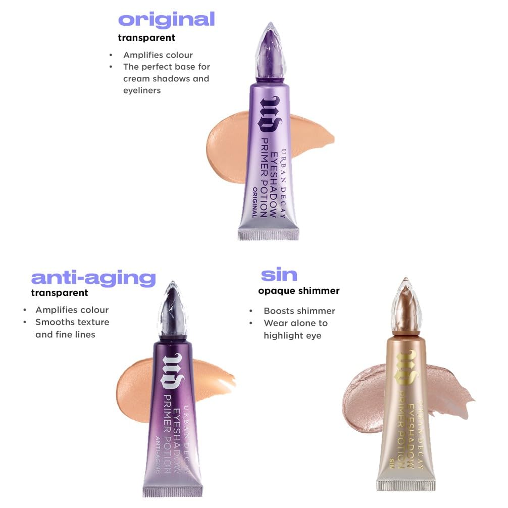 Urban Decay Eyeshadow Primer Potion, Long-Lasting Eye Makeup Primer, Creates Smooth Canvas and Vibrant Eyeshadow Colour Halalzen