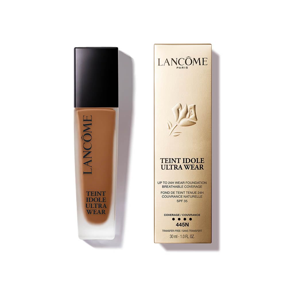 Lancôme Teint Idole Ultra Wear Foundation, Up to 24H Longwear, Liquid Foundation with Buildable Coverage, Natural Matte Finish, Hyaluronic Acid & SPF 35, 30ml Halalzen