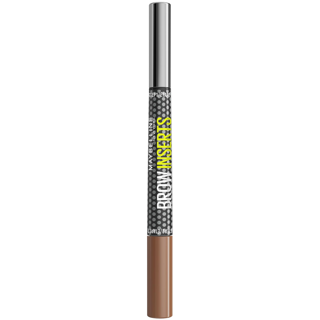 Maybelline New York Brow Inserts, 2-in-1 Eyebrow Pencil Pen and Fiber Gel, 0.015MM Triple Tip for 100 Hair-Like Strokes in 30 Seconds, 36-Hour Wear, Smudge-Proof, Shade: Blonde 1