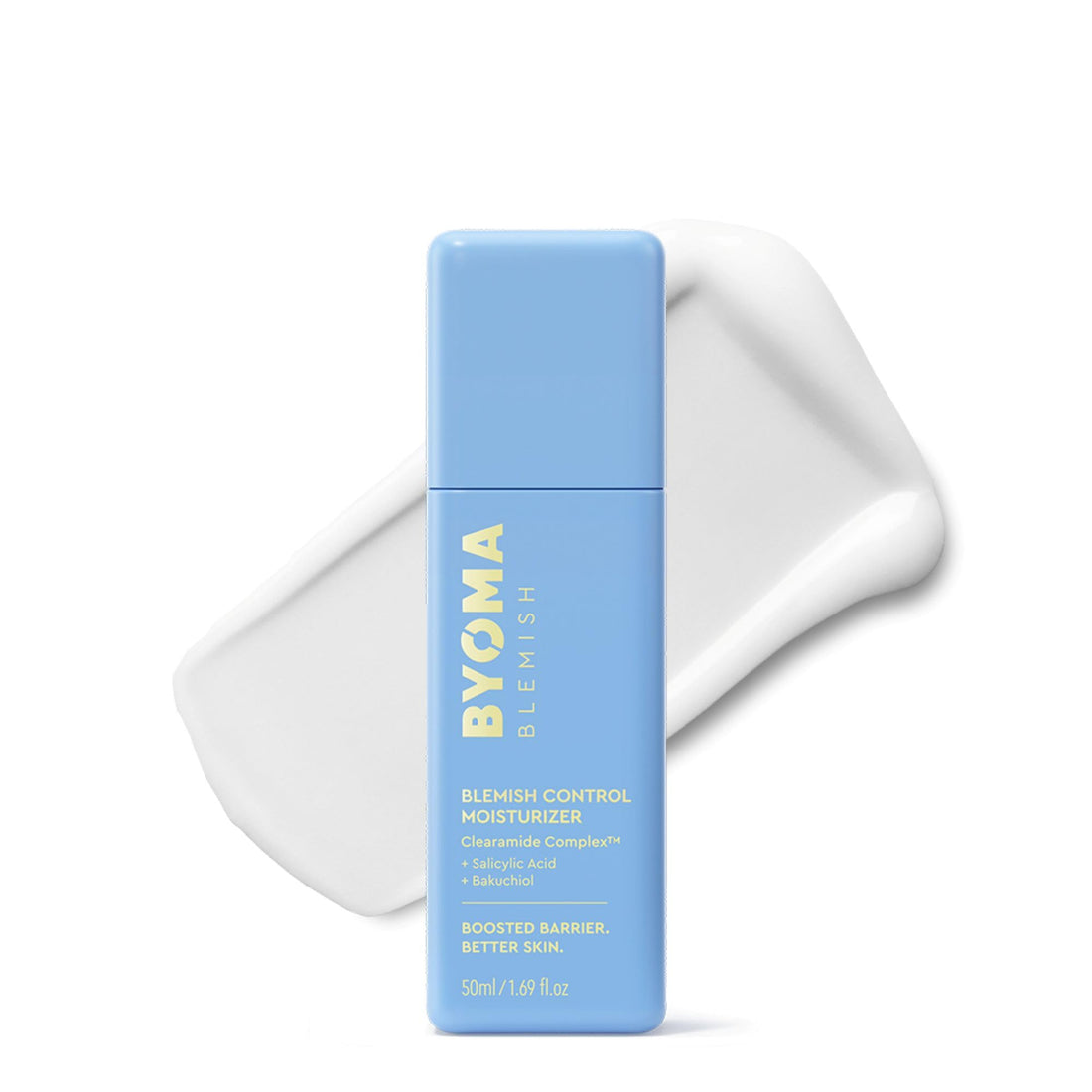 BYOMA Moisturising Gel Cream (50ml) Lightweight Oil Free Daily Moisturiser with Barrier Repair, Niacinamide and Green Tea, for All Skin Types - Alcohol Free, Vegan