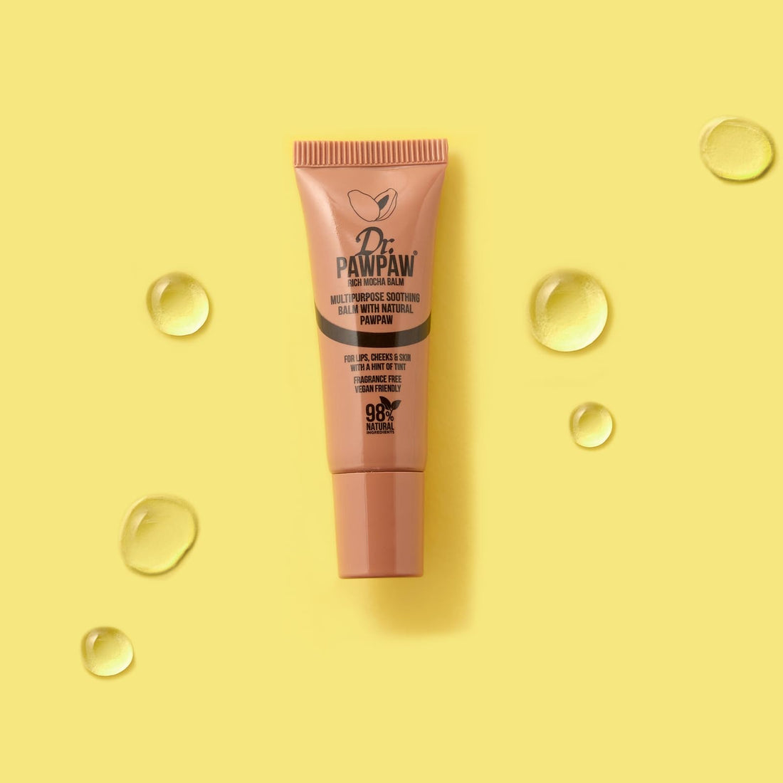 Dr.PAWPAW Overnight Lip Mask 10ml, Natural Hydrating Lip Treatment with Pawpaw Aloe Vera Olive Oil and Peptides, Vegan Balm to Smooth and Plump Lips Overnight Halalzen