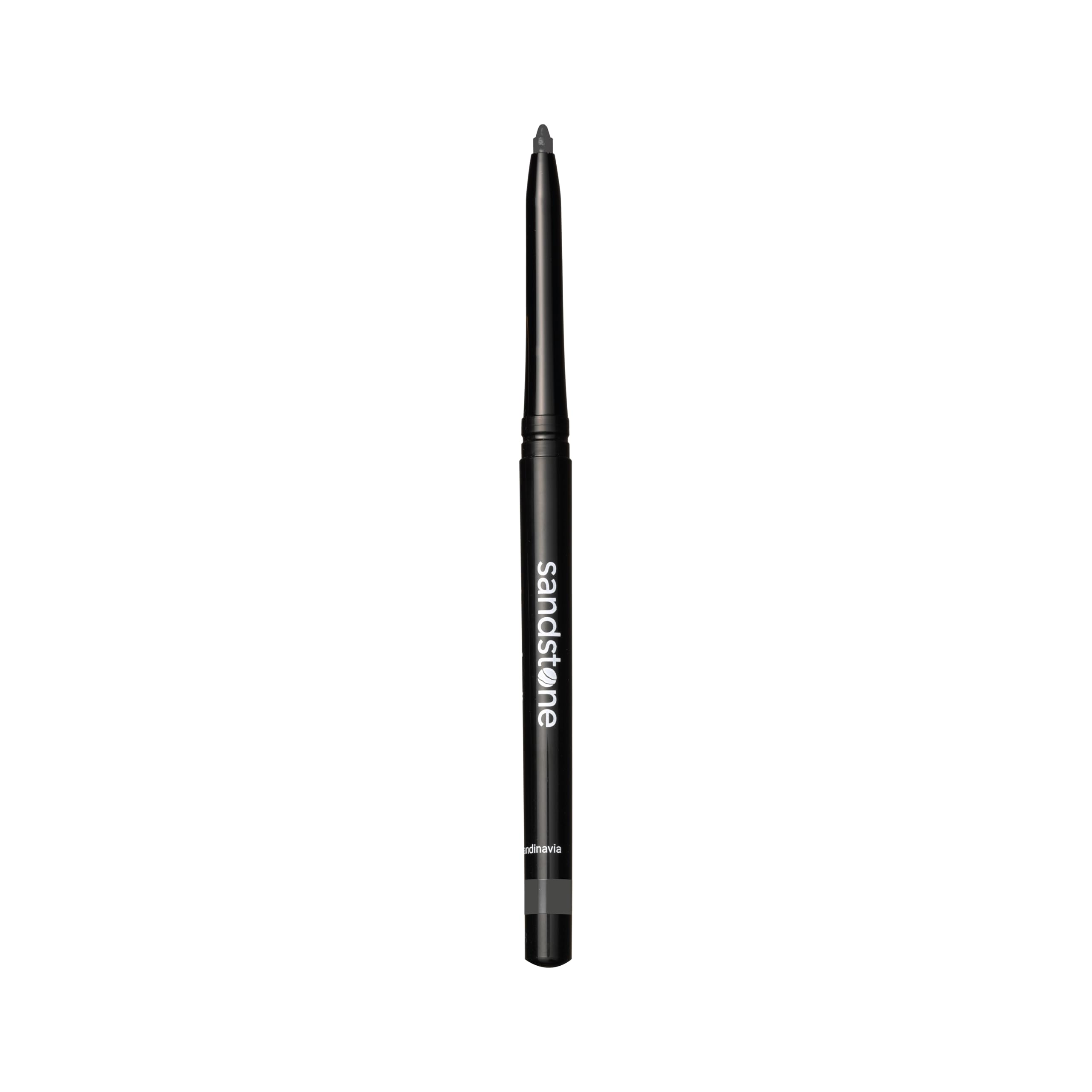 Sandstone Scandinavia Waterproof Eyeliner Pencil - Long-Lasting Gel Eye Liner for Sensitive Eyes - Hypoallergenic & Smudge-Proof - Fragrance-Free, Vegan & Allergy Tested (Black) Halalzen
