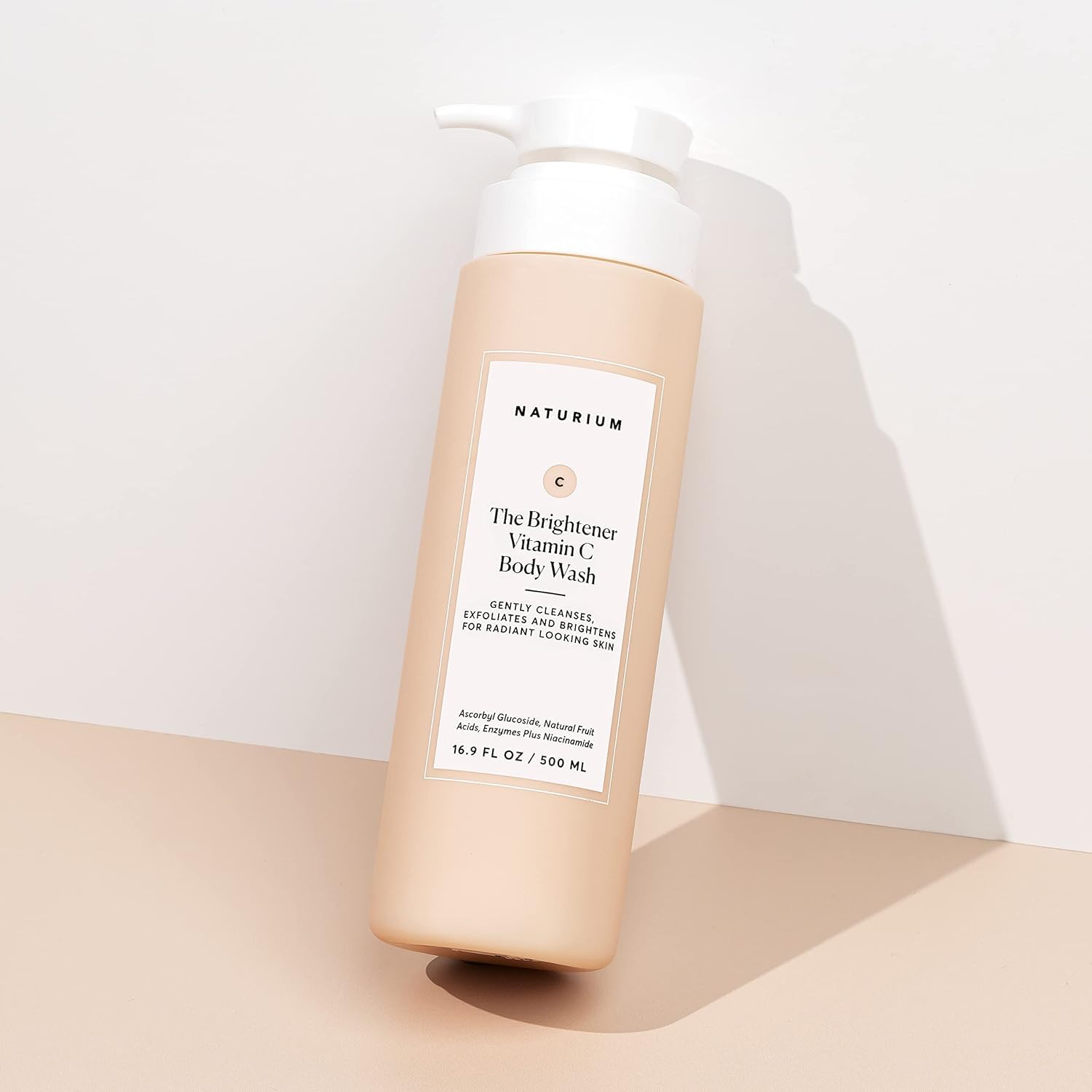 Naturium The Smoother Glycolic Acid Exfoliating Body Wash, Soft & Smoothing Cleanser | 16.9 FL OZ / 500 ML