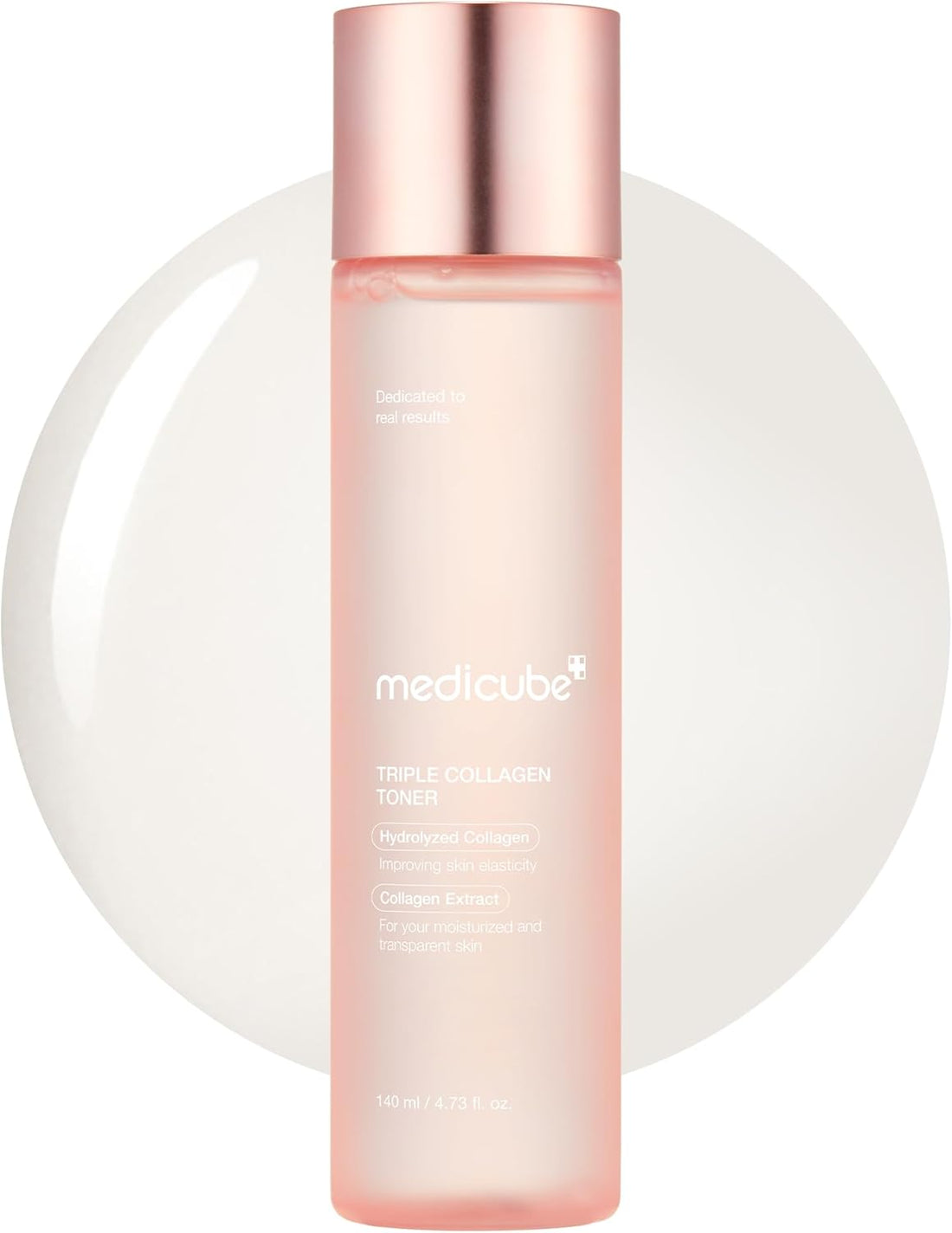 medicube Triple Collagen Toner - Hydrolyzed, Atelo, & Soluble Collagen for Deep Hydration & Plump Skin - Fast-Absorbing Formula for All-Day Suppleness, Korean Skincare (140ml)