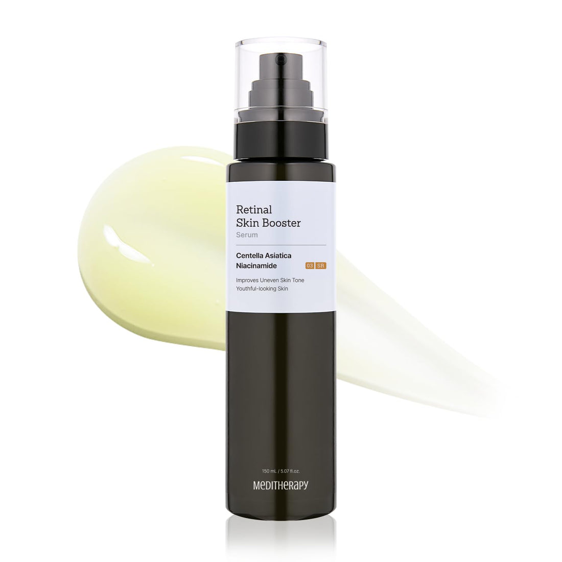 MEDITHERAPY Retinal Skin Booster Serum | Retinaldehyde, Niacinamide Anti-Aging Serum - K-Beauty Facial Serum for Fine Lines, Firming & Radiance | Hydrating Face Serum All Skin Types, 5.07 fl oz Halalzen