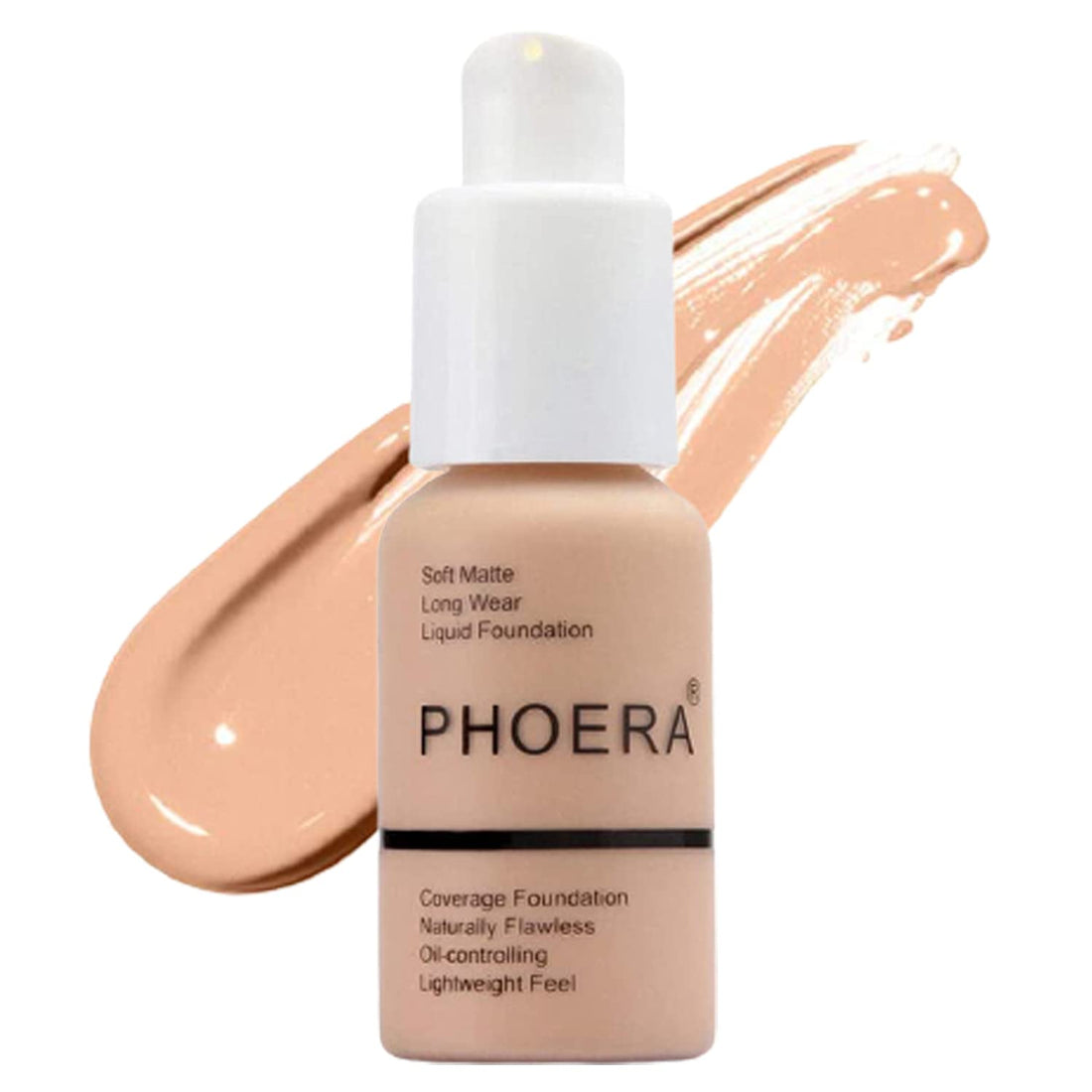 Glamza PHOERA Foundation Concealer Makeup Full Coverage Matte Brighten Long Lasting UK (104 BUFF BEIGE) Halalzen