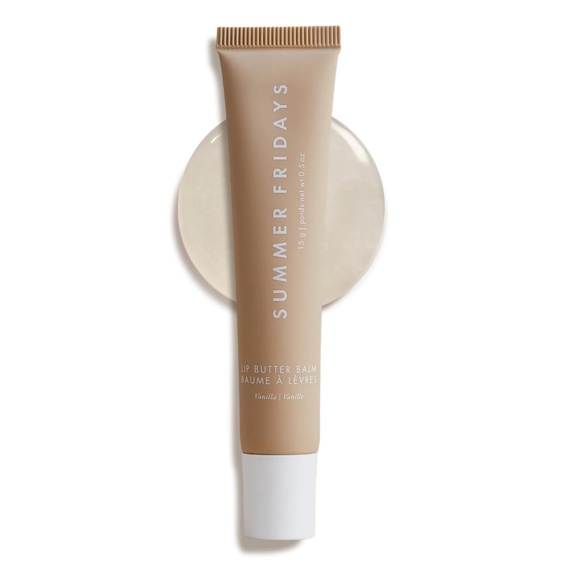 Summer Fridays Tinted Lip Butter Balm - Conditioning Vegan Lip Balm for Instant Moisture, Shine & Hydration - Sheer-Tinted, Soothing Skincare - Pink Sugar (.5 Oz)