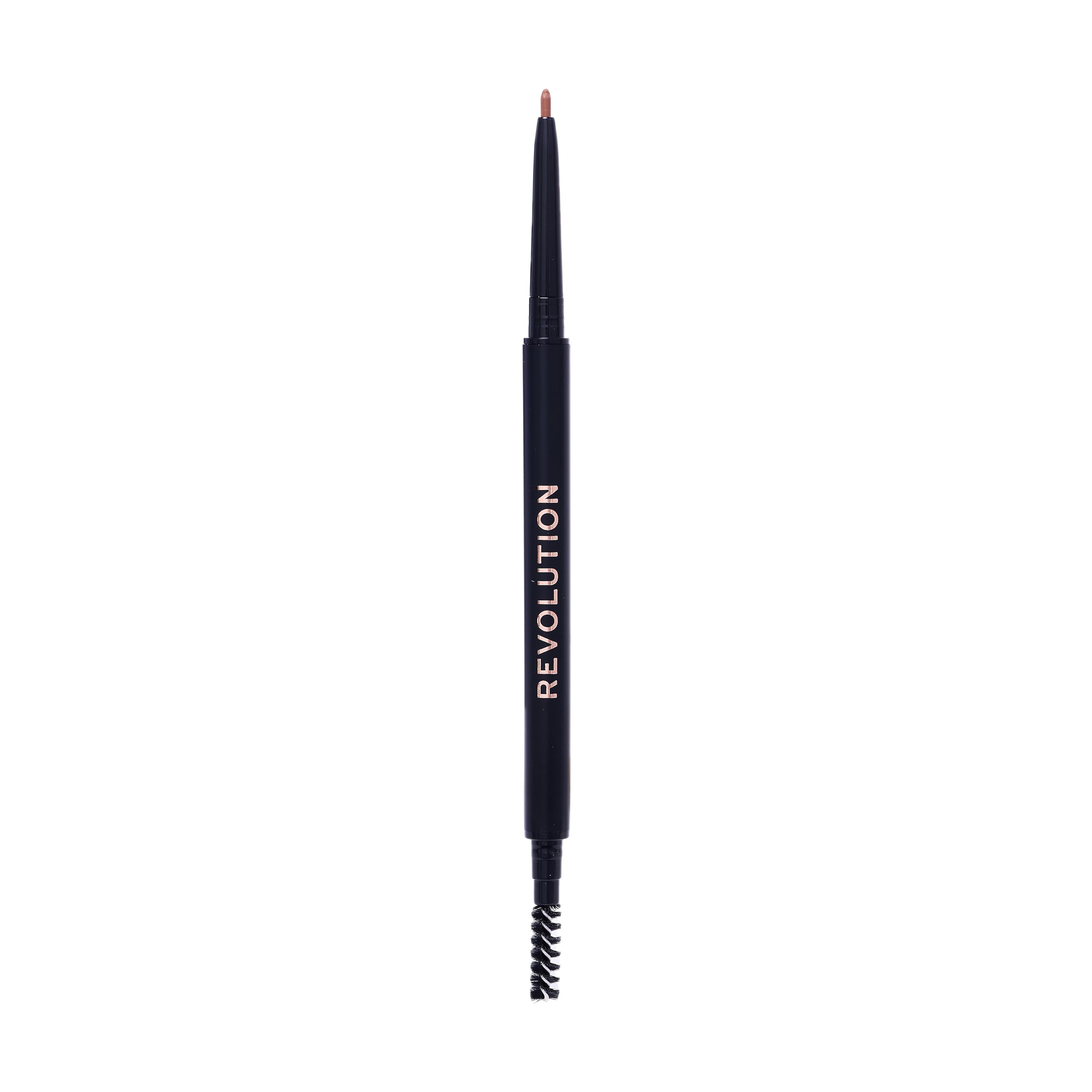 Revolution Precise Brow Pencil, Double-Ended Makeup Tool with Brush for Easy & Ultra Defined Brows and Bold Looks, Dark Brown, 0.05g