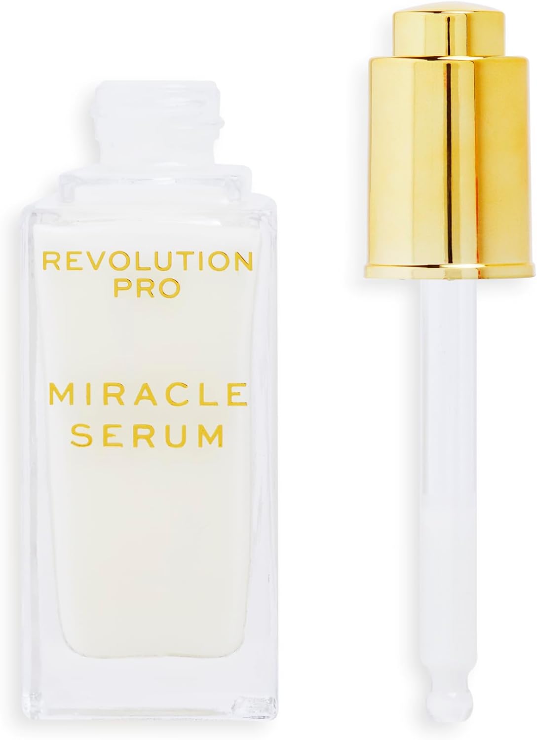 Revolution Pro, Miracle Serum, Hydrating Face Serum, Reduces Dullness, Improves Uneven Skin Tone, Contains Hyaluronic Acid & Niacinamide, 30ml