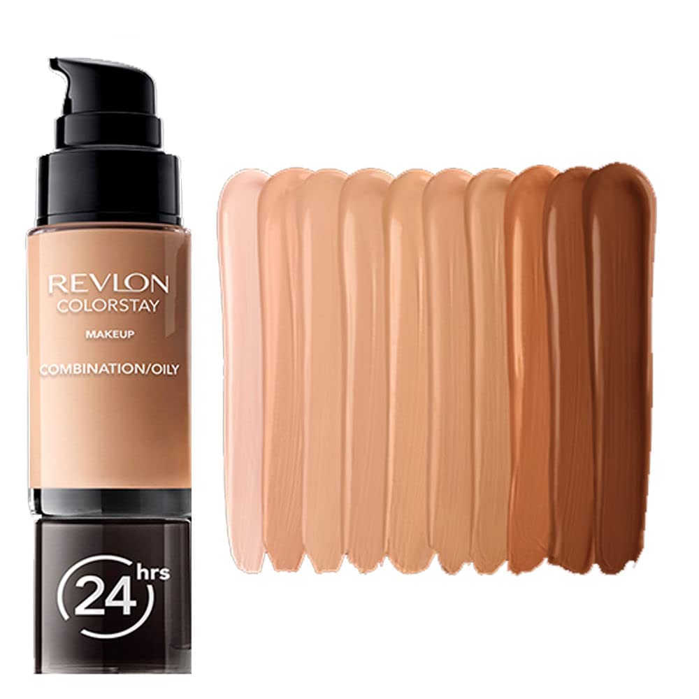 Revlon Colorstay Liquid Foundation Makeup for Combination/Oily Skin SPF15 Medium to Full Coverage (30ml) Matte Finish, Buff (150) Unisex Halalzen