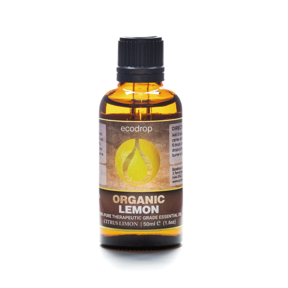 Ecodrop Tea Tree Essential Oil, 10 ml | 100% Pure Organic Steam-Distilled | Melaleuca Alternifolia | Aromatherapy, Diffuser, Massage, Bath, Soap & Candle Making | Australian Fresh Aroma