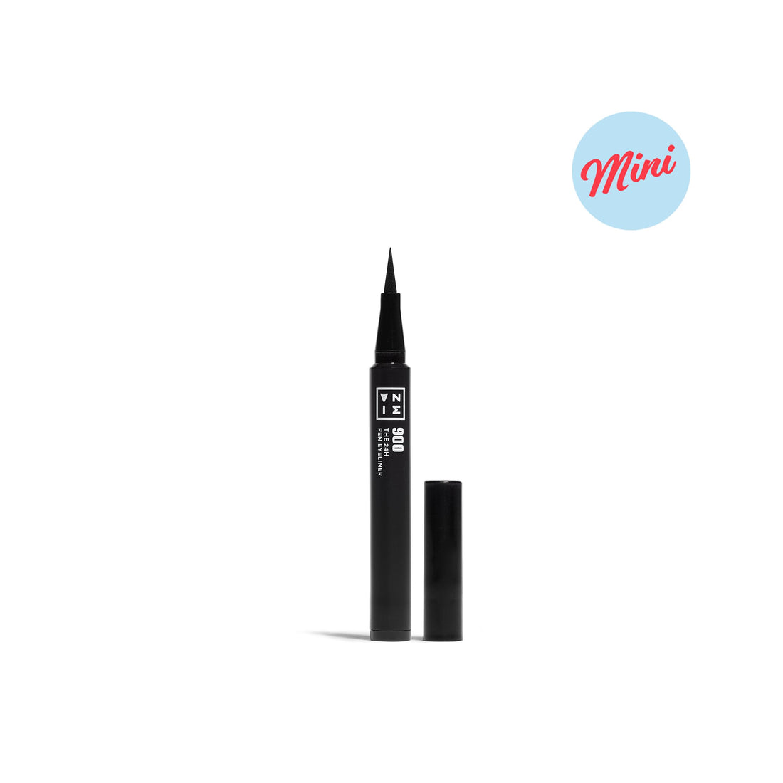 3INA MAKEUP - The 24H Pen Eyeliner 900 (mini) - Black Liquid Eyeliner 24h Longwear - Travel Size Matte Liner Sensitive Eyes Halalzen