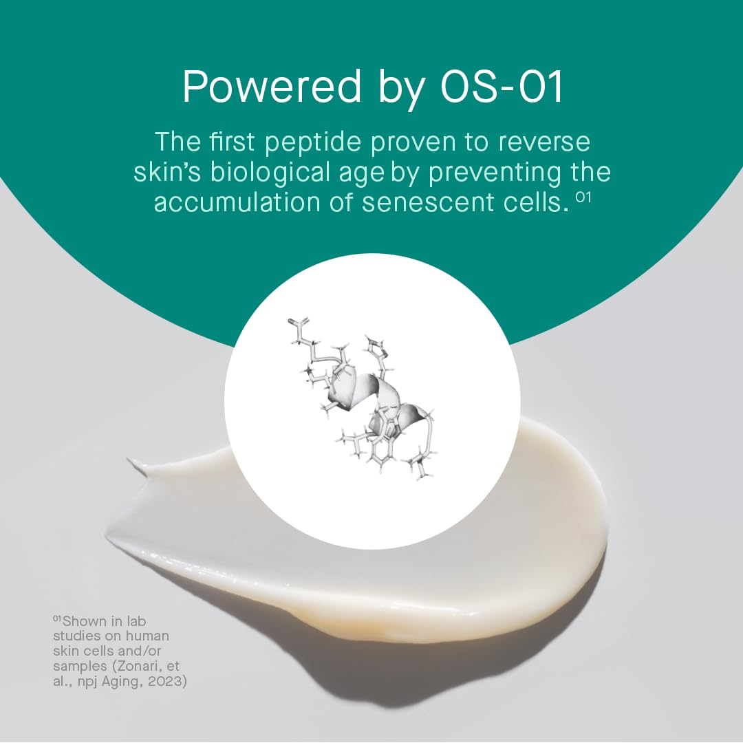 OneSkin BODY OS-01 Supplément topique peptidique et hydratant anti-âge pour la longévité de la peau | Convient aux peaux sensibles, sans parfum, 250 mL / 8.45 oz