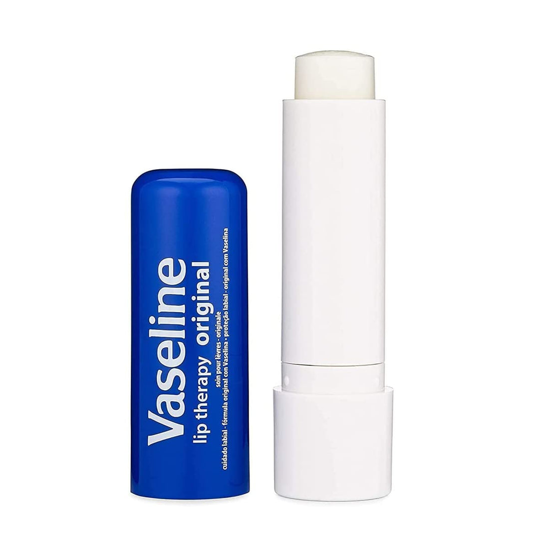 Vaseline Lip Therapy Stick | Original Petroleum Jelly Vaseline Lip Balm for Soft Lips | 4.8g each (4 Pack) Halalzen