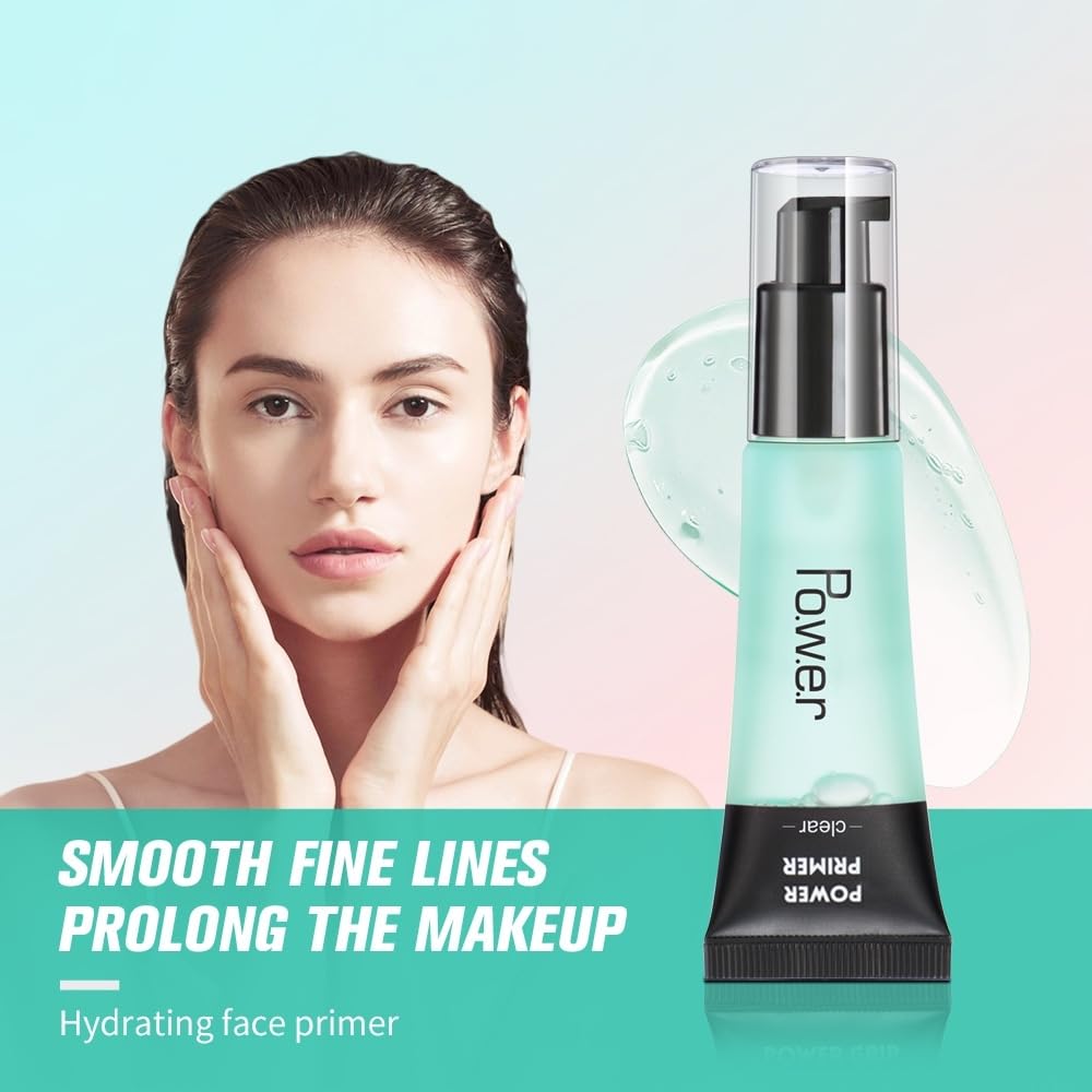 Makeup Primer All Matte Oil Free Full Coverage Foundation Base Long Lasting Hydrating Smoothing Moisturizing Makeup Base Matte Foundation Primer (# Clear) Halalzen