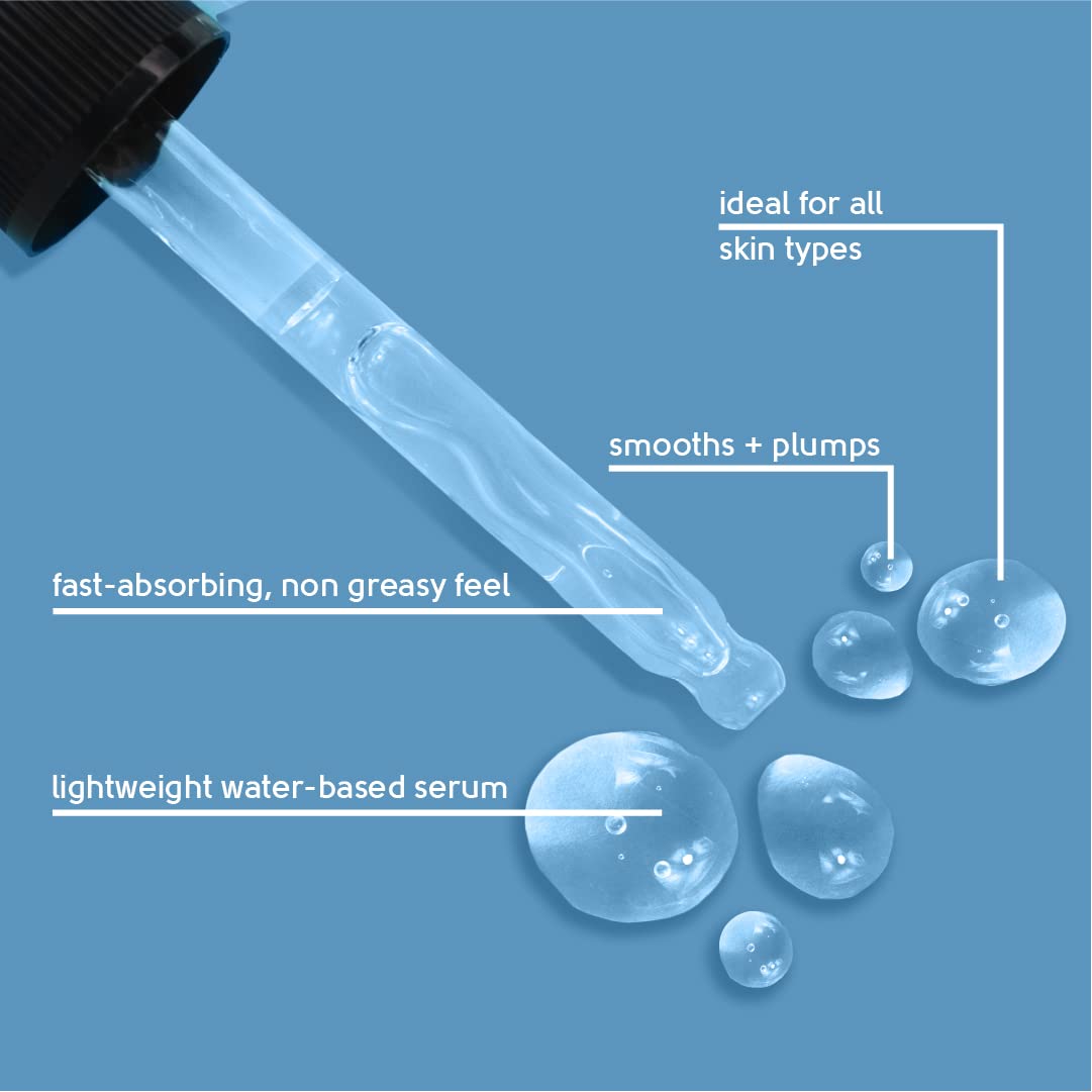Face Facts Hyaluronic Facial Serum | Sodium Hyaluronate + Glycerin + Betaine | Smooth + Plump + Hydrate | 30ml