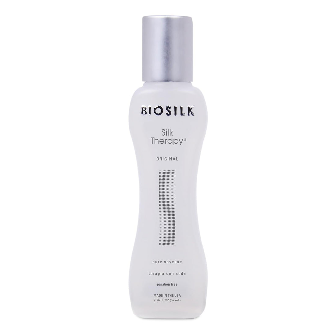 BioSilk Silk Therapy Original, Reconstructing Leave-In Hair Treatment, Adds Shine, Smooths & Prevents Split Ends, Sulfate-Free, Paraben-Free, Cruelty-Free, 2.26 Oz Halalzen