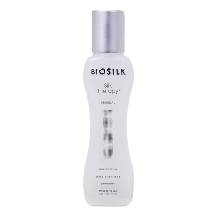 BioSilk Silk Therapy Original, Reconstructing Leave-In Hair Treatment, Adds Shine, Smooths & Prevents Split Ends, Sulfate-Free, Paraben-Free, Cruelty-Free, 2.26 Oz Halalzen