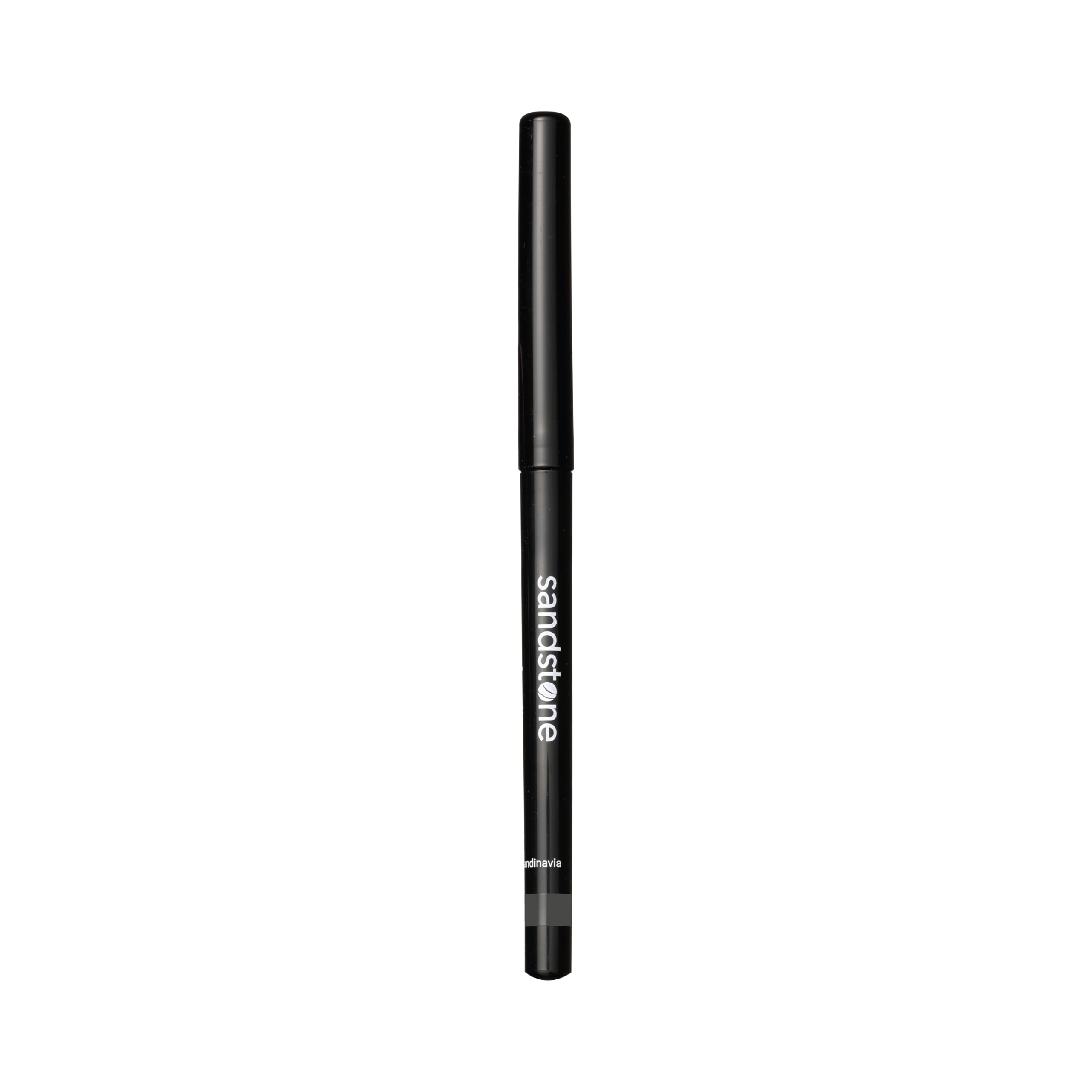 Sandstone Scandinavia Waterproof Eyeliner Pencil - Long-Lasting Gel Eye Liner for Sensitive Eyes - Hypoallergenic & Smudge-Proof - Fragrance-Free, Vegan & Allergy Tested (Black) Halalzen