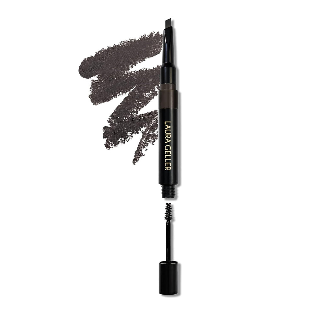 LAURA GELLER NEW YORK Sculpt-n-Stay 2-in-1 Waterproof Eyebrow Pencil & Brow Gel – Taupe – Fills Sparse Brows, Defines & Sets – Smudge-Proof, Long-Lasting, Natural Finish
