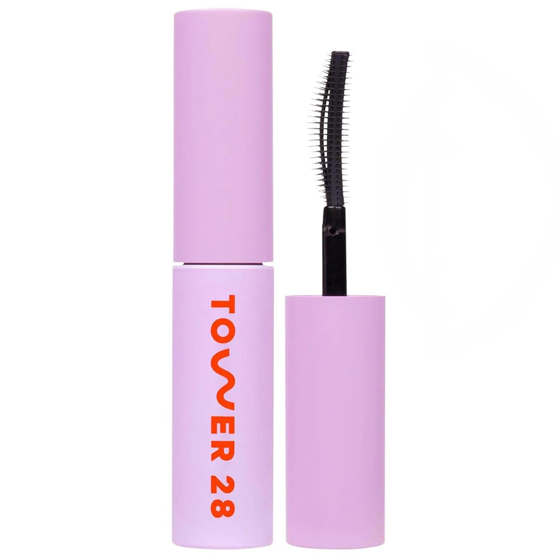 Tower 28 MakeWaves Vegan Black Mascara - Volumizing & Lengthening Mascara for Sensitive Eyes - With Aquaflex Technology for Humidity-Proof Lift - Hypoallergenic Eye Makeup - Jet (0.29 oz)