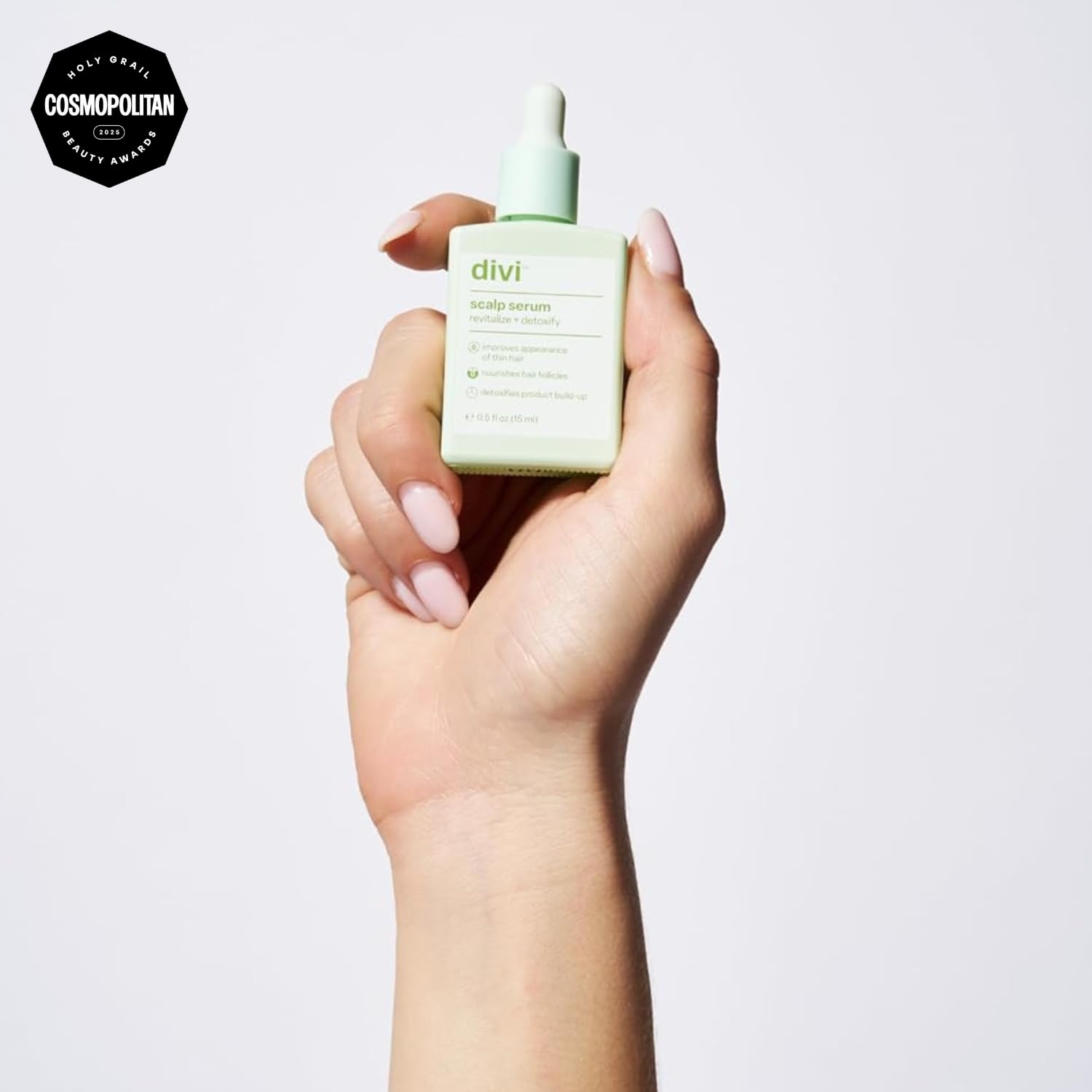Divi Scalp Serum for Thinning Hair Clinically Tested, Non-Greasy Formula with Amino Acids, Caffeine & Rosemary Oil Promotes Healthy Scalp & Fuller-Looking Hair, Reduces Oil & Product Buildup