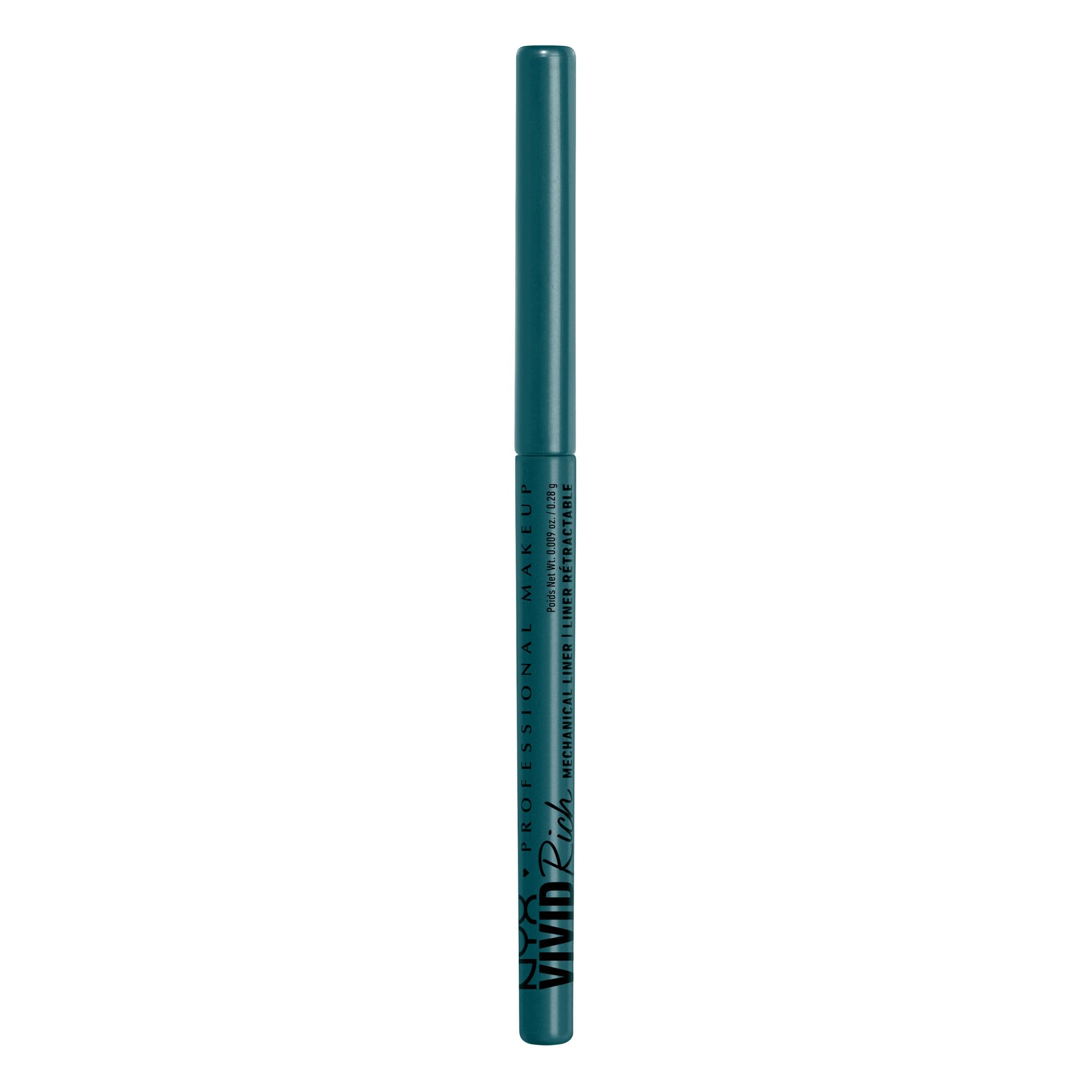 NYX PROFESSIONAL MAKEUP Vivid Rich Mechanical Eye Pencil, Vivid Rich Mechanical, Creamy Retractable Eyeliner - Smokin Topaz, Brown Eyeliner