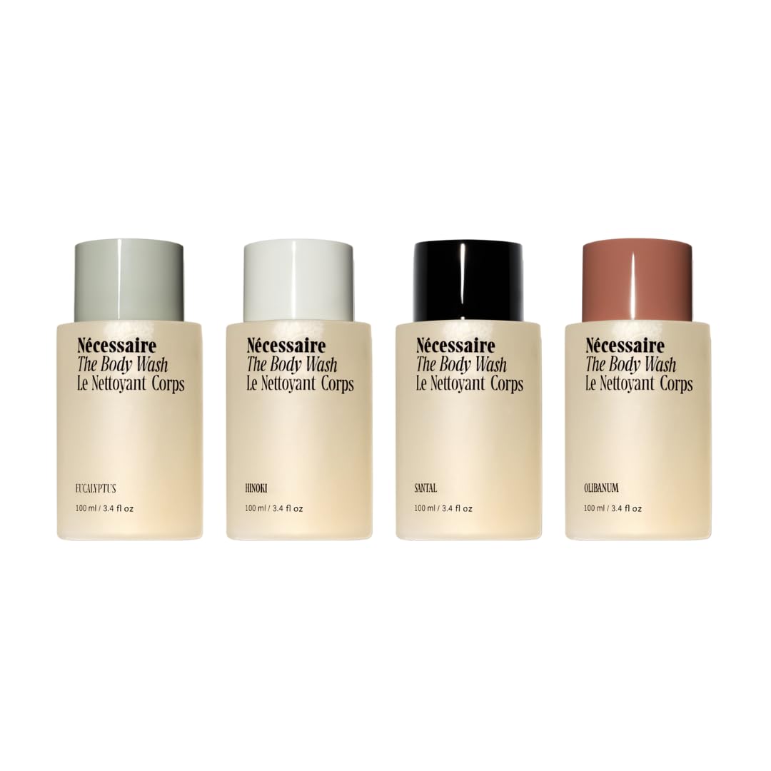 Nécessaire The Body Wash Eucalyptus — Multi-Oil Shower Gel Body Wash for Women + Men. Non-Comedogenic + Hypoallergenic for Sensitive Skin with Niacinamide. 500ml/16.9 fl oz