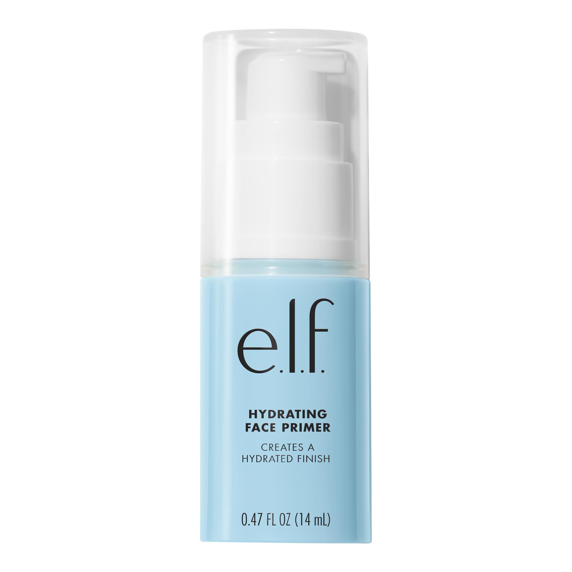 e.l.f., Hydrating Face Primer, Lightweight, Long Lasting, Creamy, Hydrates, Smooths, Fills in Pores and Fine Lines, Natural Matte Finish, Infused with Vitamin E, 0.47 Oz Halalzen