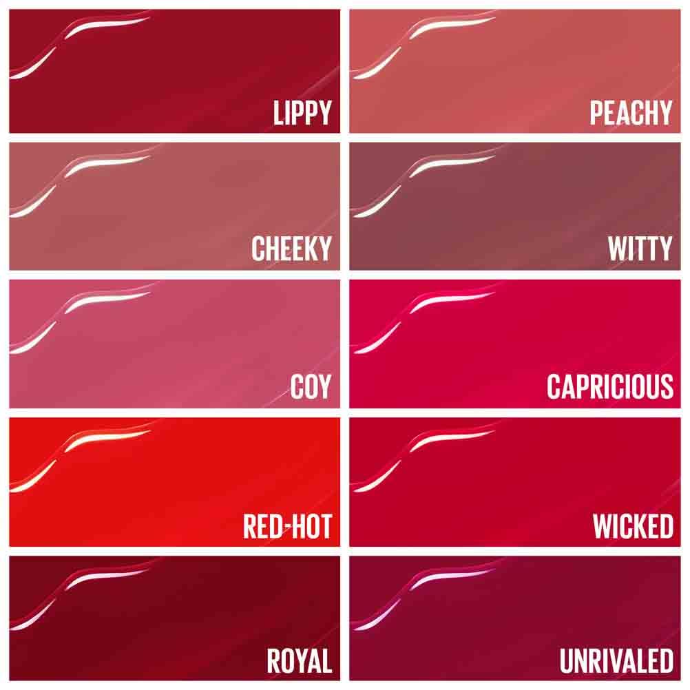 Maybelline New York Super Stay Vinyl Ink Liquid Lip Colour, 16HR Long-Lasting, Ultra-Pigmented, Smudge & Transfer-Proof, High Shine Finish, Vegan Formula for Comfortable Wear, Shade: 10 Lippy Halalzen