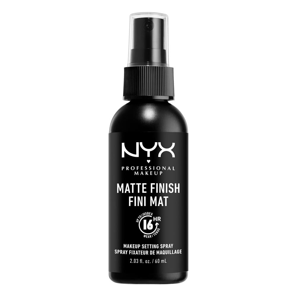NYX Professional Makeup Setting Spray for Face, Matte Setting Spray, Up to 16 Hour Makeup Wear, Long Lasting Shine Free Finish, Lightweight, Regular 60ml Halalzen