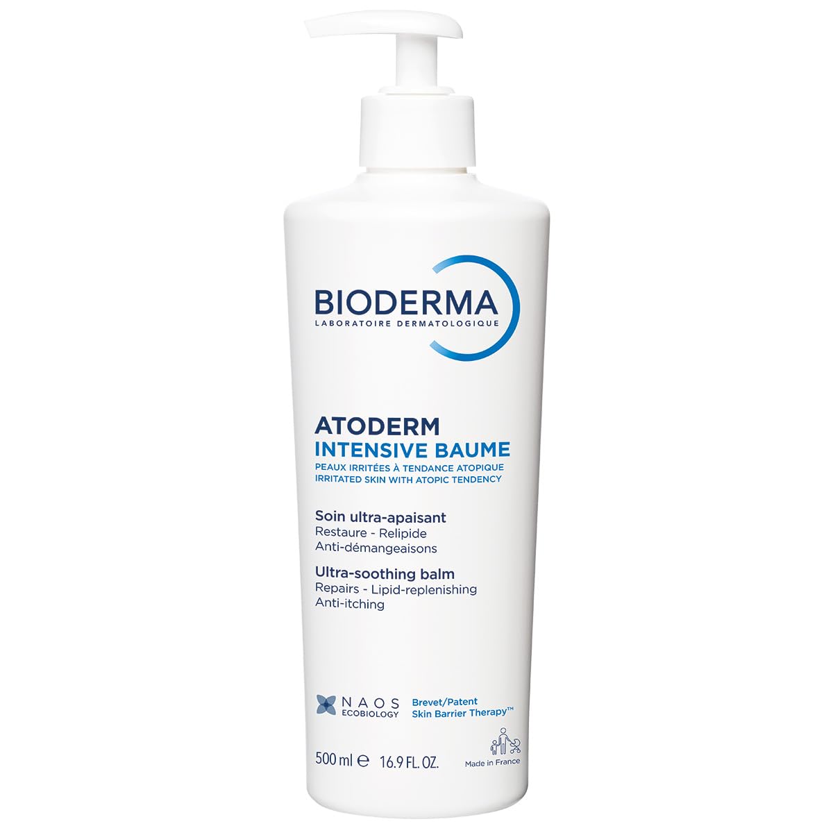Bioderma Atoderm Intensive Balm, Hydrating Balm for Dry to Atopic Sensitive Skin, Face & Body Moisturizer with Ultra Soothing Anti-Itching Formula, Fragrance-Free, Non-Greasy & Non-Sticky for Family Halalzen