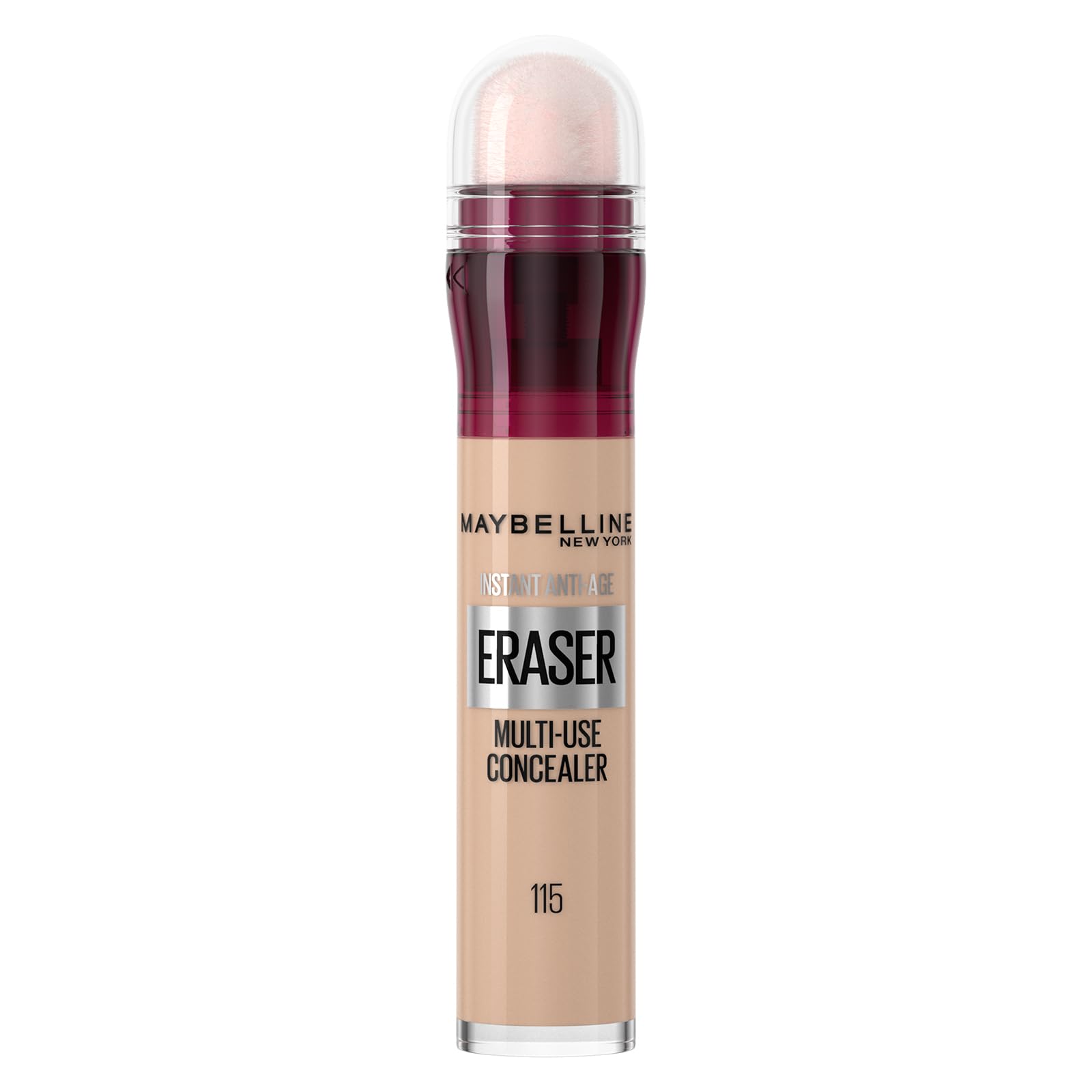 Maybelline Instant Anti-Age Eraser Eye Concealer for Face, Dark Circles, Blemish & Fine Lines Concealer, Full Coverage, Dermatologist Tested, Suitable for Sensitive Skin, Shade: 00 Ivory Halalzen