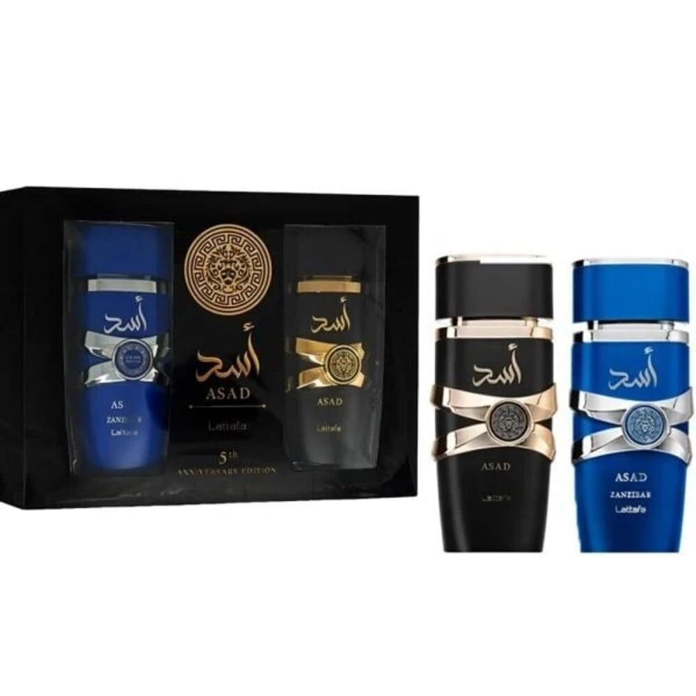 Lattafa Perfumes Asad for Unisex Eau de Parfum Spray, 3.4 Ounce