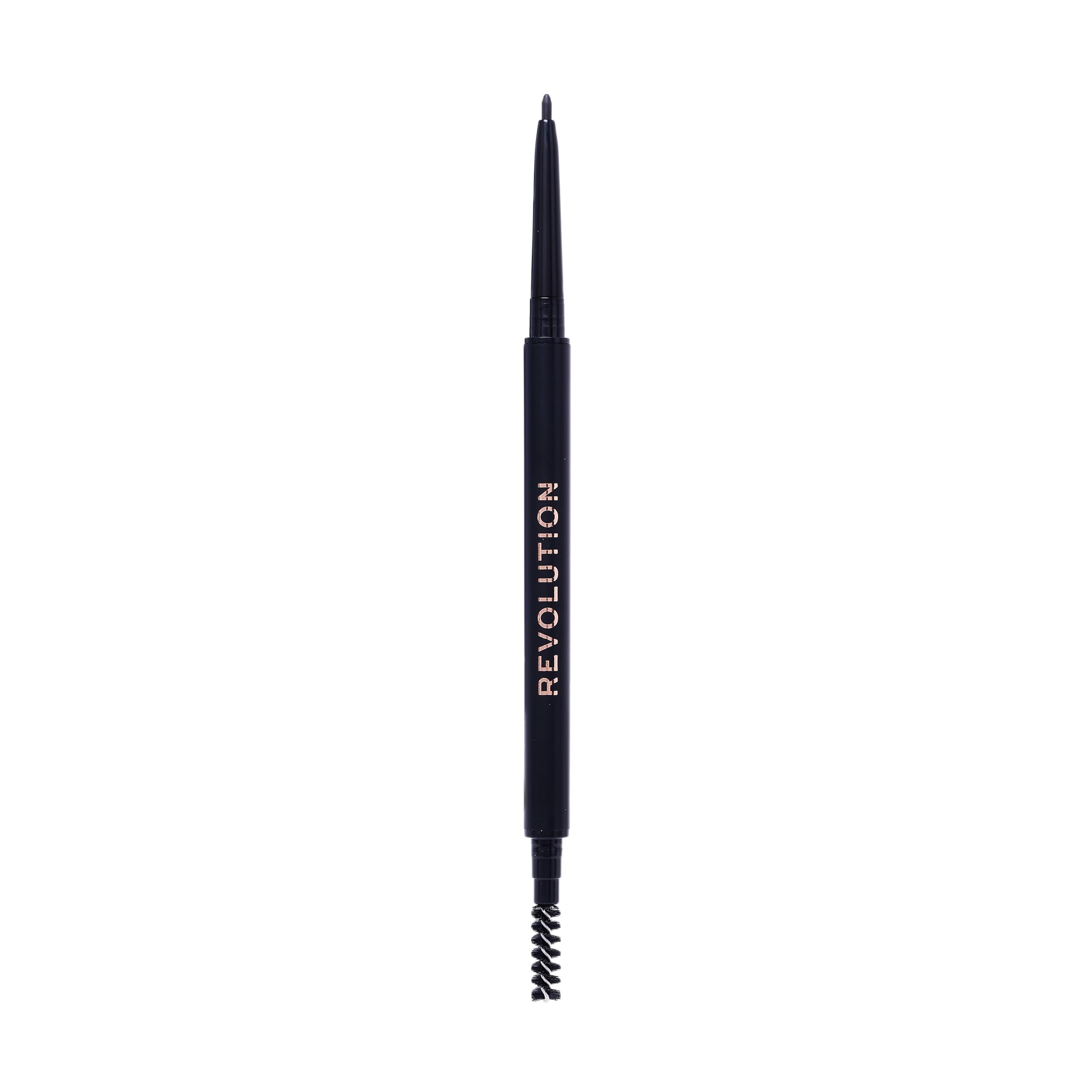 Revolution Precise Brow Pencil, Double-Ended Makeup Tool with Brush for Easy & Ultra Defined Brows and Bold Looks, Dark Brown, 0.05g