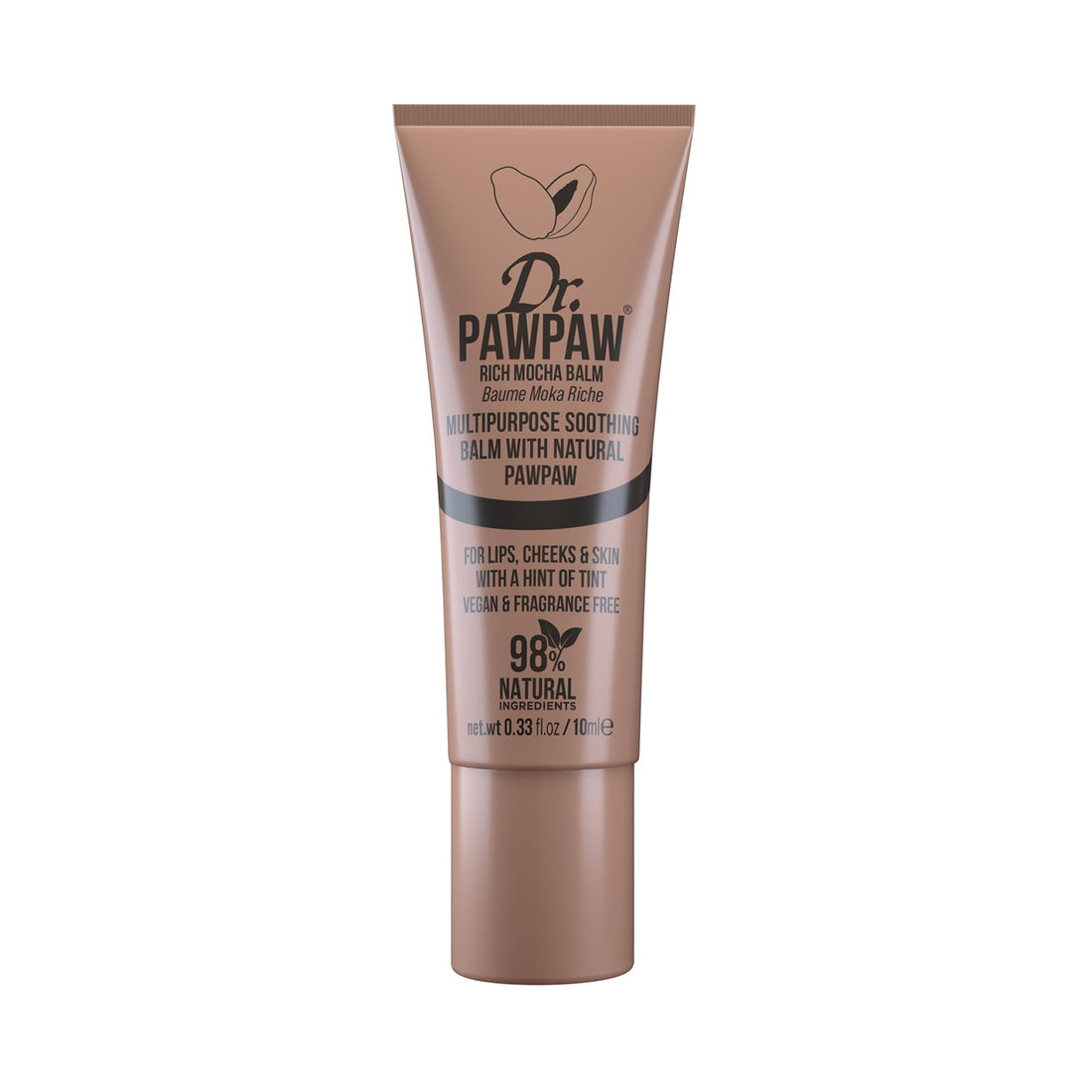 Dr.PAWPAW Overnight Lip Mask 10ml, Natural Hydrating Lip Treatment with Pawpaw Aloe Vera Olive Oil and Peptides, Vegan Balm to Smooth and Plump Lips Overnight Halalzen