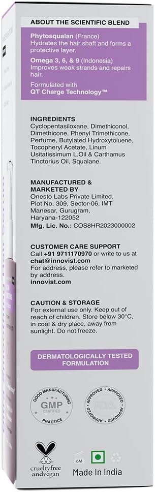 Bare Anatomy Ultra Smoothing Hair Serum Powered By Carbohydrate Complex & Niacinamide | Serum for Smooth & Shiny Hair | For Dry & Frizzy Hair | Women & Men | 100ml