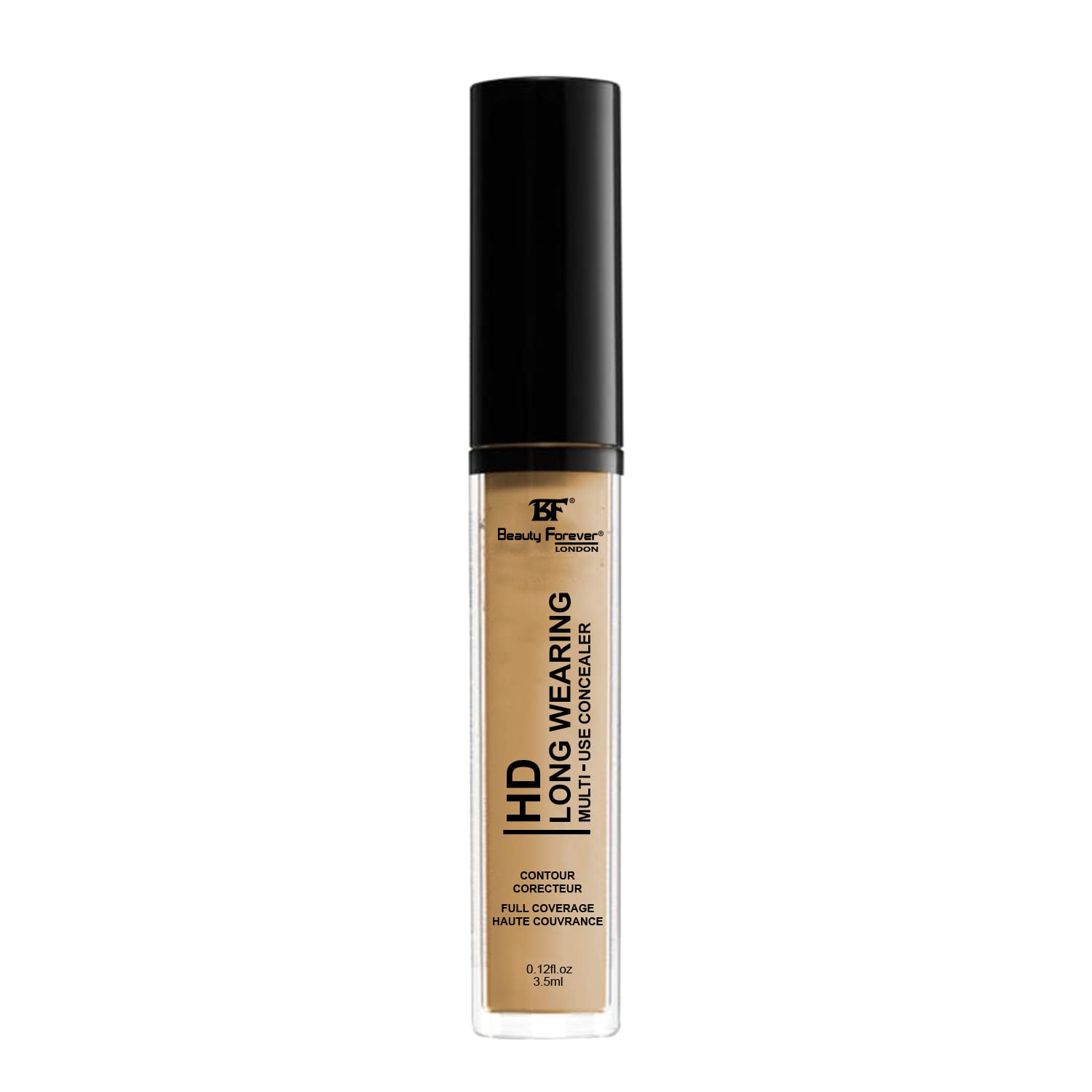 Beauty Forever HD Long Wearing Multi-use Concealer, Emollient Rich Formula, Creamy & Blend-able, 3.5ml (04 SAND) Halalzen