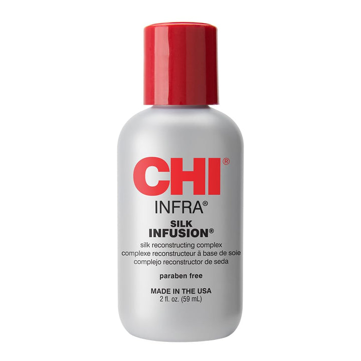 CHI Infra Silk Infusion, Silk Reconstructing Leave-In Hair Treatment for Creating Smooth, Shiny, Strong Hair, 2 Oz Halalzen