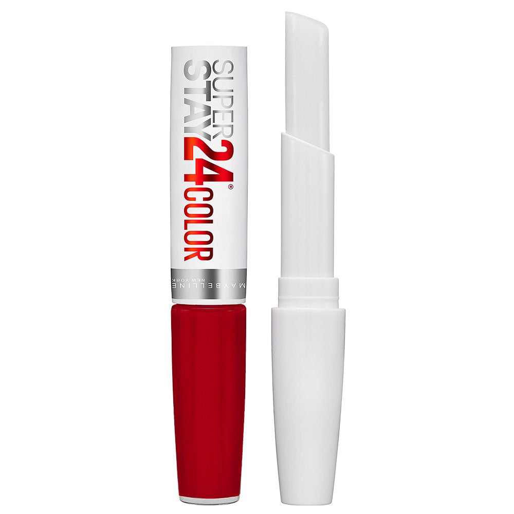 Maybelline Lipstick, SuperStay 24H Liquid Lipstick – Dual-Ended Long-Lasting Color & Moisturizing Lip Balm – Non-Drying, Transfer-Proof, Upto 24Hour, Dual Ended, Shade: 310 Forever Heather Halalzen