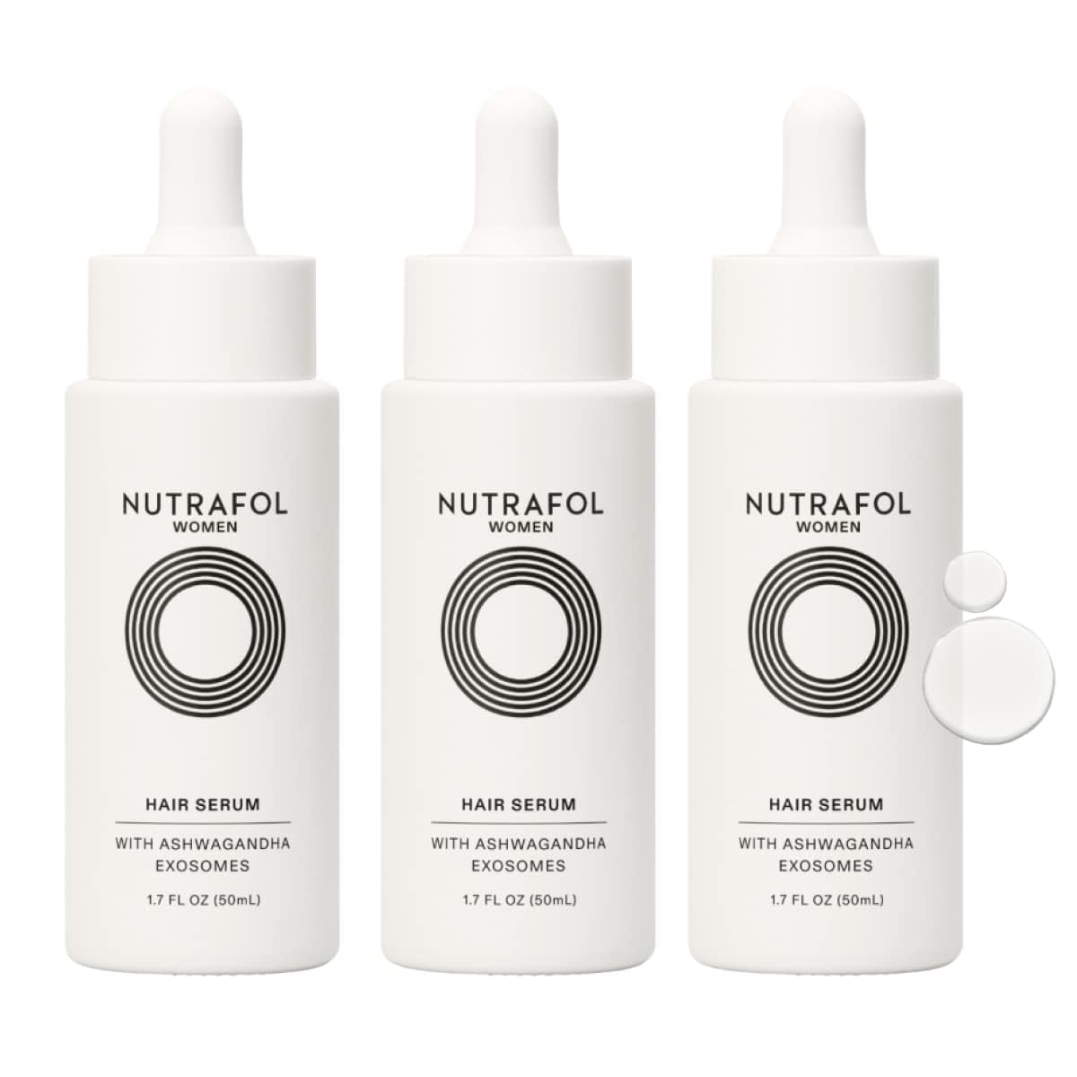 Nutrafol Women's Hair Serum, Supports Visibly Thicker and Stronger Hair, Vegan, Lightweight and Fast-Absorbing Halalzen