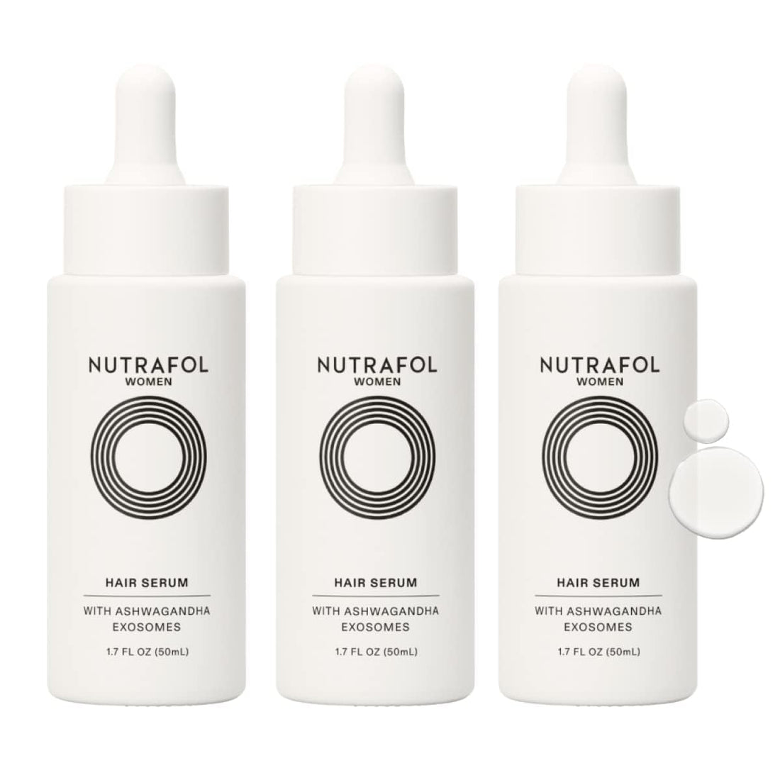 Nutrafol Women's Hair Serum, Supports Visibly Thicker and Stronger Hair, Vegan, Lightweight and Fast-Absorbing Halalzen