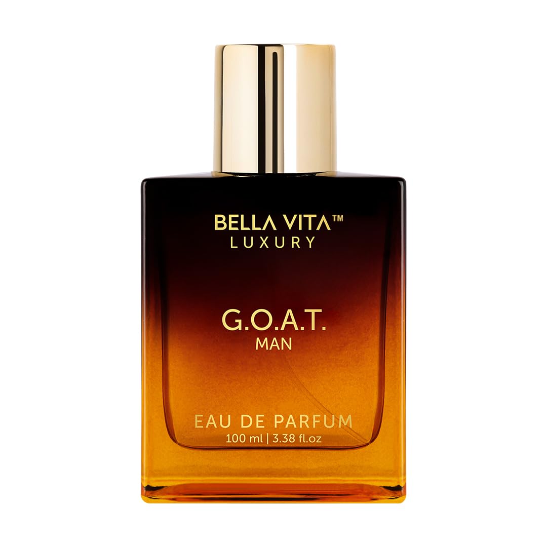 Bellavita Luxury G.O.A.T. Eau de Parfum | 100 ml (3,4 fl.oz.) | Parfum pour Homme | Notes d'agrumes, de bergamote, de patchouli et de vétiver | Parfum masculin longue tenue