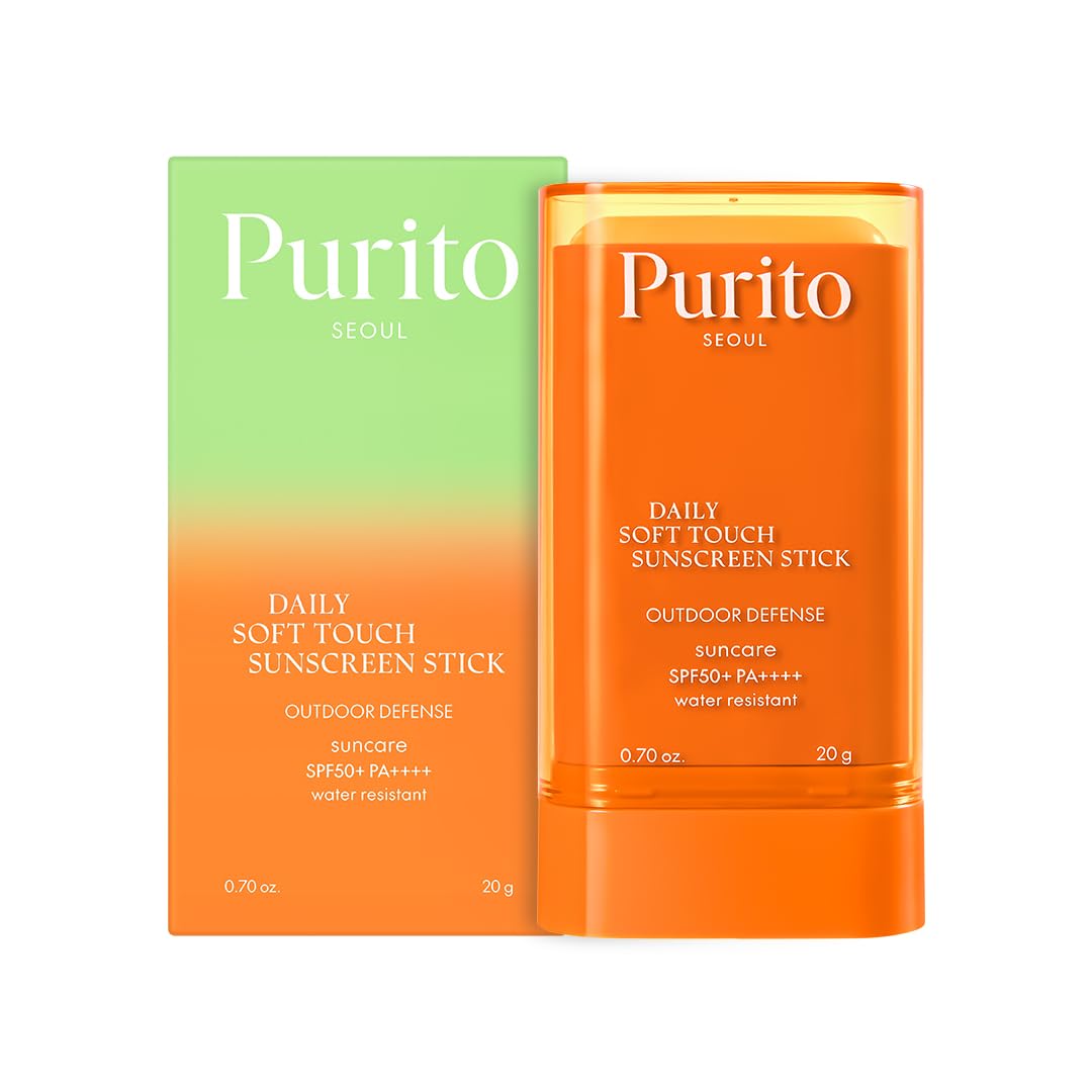 PURITO SEOUL Daily Soft Touch Sunscreen, 60ml, SPF50+ PA++++, Ceramides, Non White Cast, Water-Resistant UVA & UVB Protection, K-Beauty