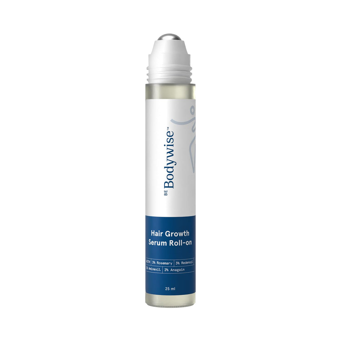 Be Bodywise Rosemary Hair Growth Serum (Roll On) | 3% Redensyl & 2% Anagain | Hair fall control serum for Women & Men | Promotes Hair Growth & Stimulates Hair Follicles | For All Hair Types | 25ml