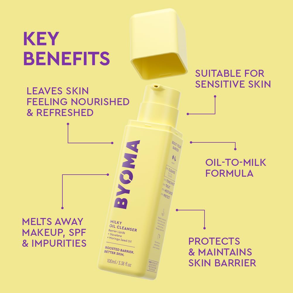 BYOMA Foaming Rice Deep Cleanser (175ml) Hydrating Gel to Foam Cleanser with Ceramides, Rice Extract & Marine Algae – Deep Cleansing, Non-Drying, Antioxidant-Rich, Vegan, Fragrance & Alcohol Free