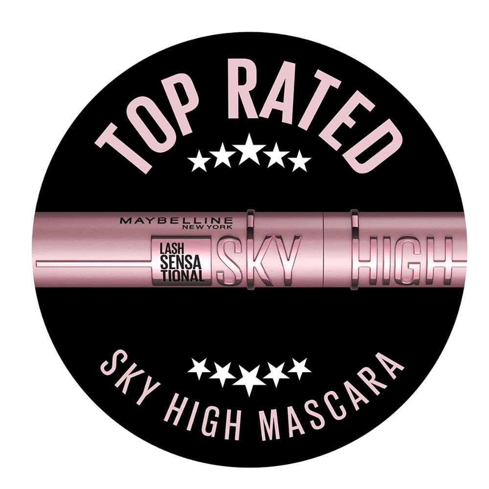 Maybelline New York Lash Sensational Sky High Mascara, Volumising & Lengthening Mascara, Washable Flake-Free Formula Infused with Bamboo Extract & Fibres, 7 ml, Shade: Brown Halalzen