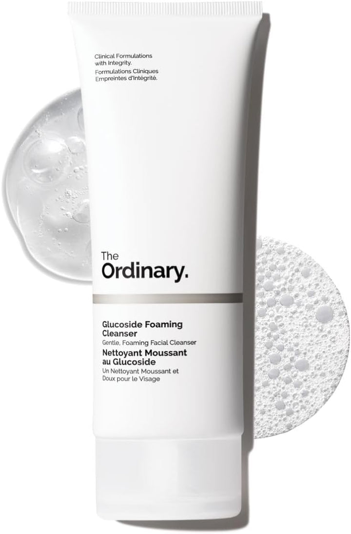 The Ordinary Glucoside Foaming Cleanser, Gentle Foaming Face Wash for All Skin Types Including Sensitive Skin, 150ml Halalzen