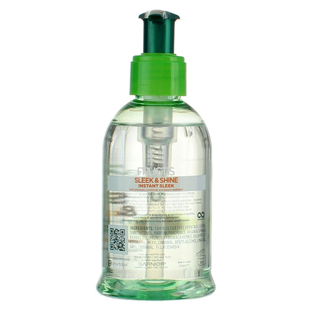Garnier Fructis Sleek & Shine Anti-Frizz Serum for Frizzy, Dry Hair, Argan Oil, 5.1 Fl Oz, 1 Count (Packaging May Vary) Halalzen